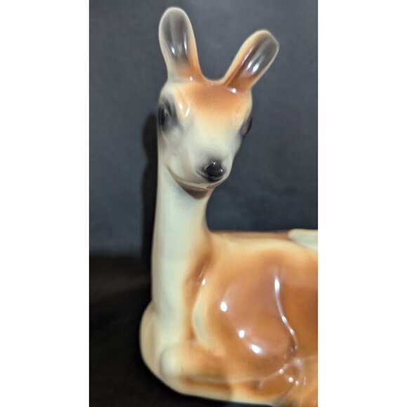 Vintage Ceramic Deer Planter Pot Decor Christmas holiday utensil trinket candle - Picture 6 of 12